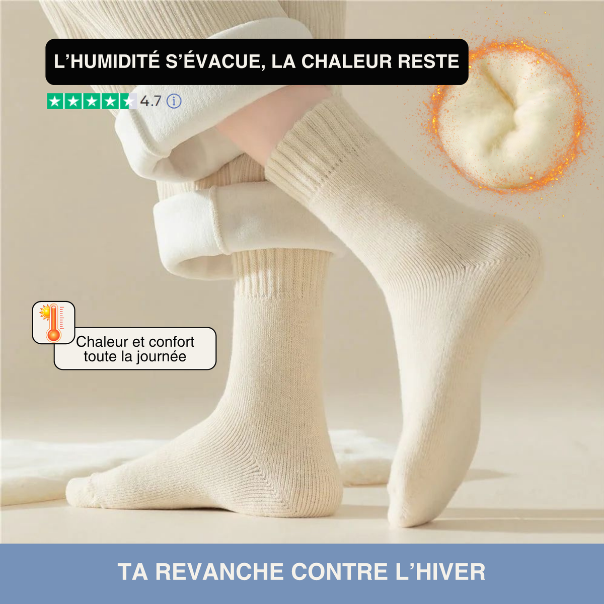 Chaussettes ultra confortables