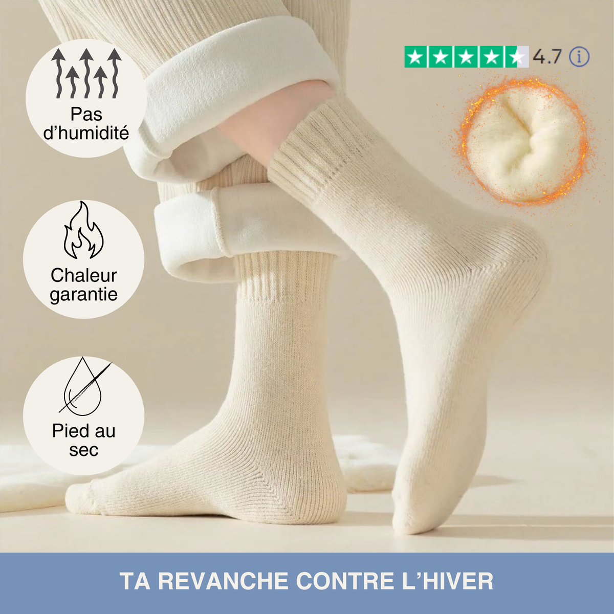 Chaussettes ultra confortables
