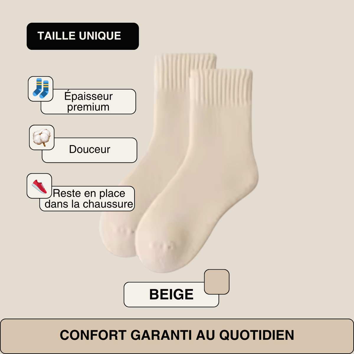 Chaussettes ultra confortables