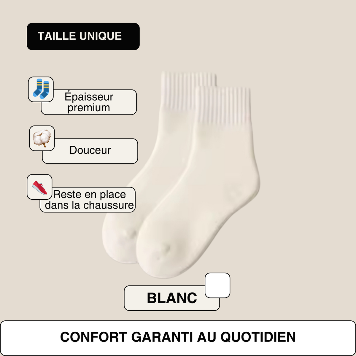 Chaussettes ultra confortables