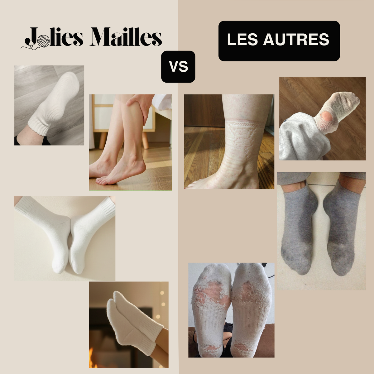 Chaussettes ultra confortables